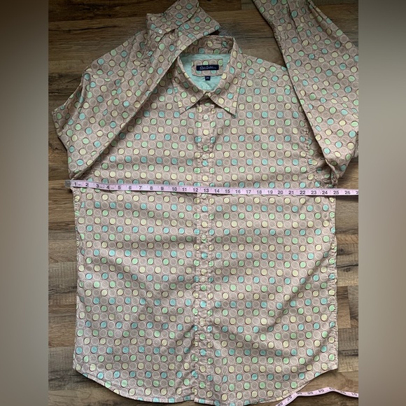 Rare Find! Robert Graham Button-down Reverse Cuff Long-sleeve Shirt Size-2XL EUC - Picture 15 of 16